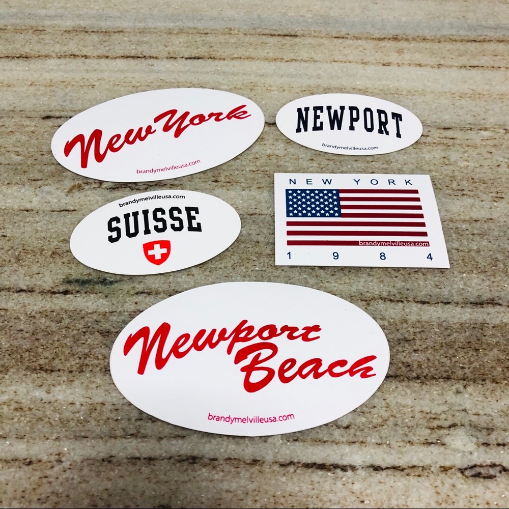 5 brandy melville stickers